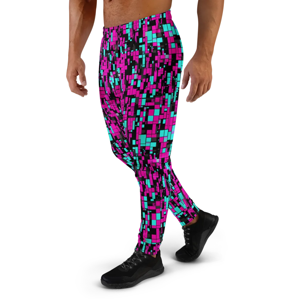 Voltage Mosaic on Men's Joggers — Left
