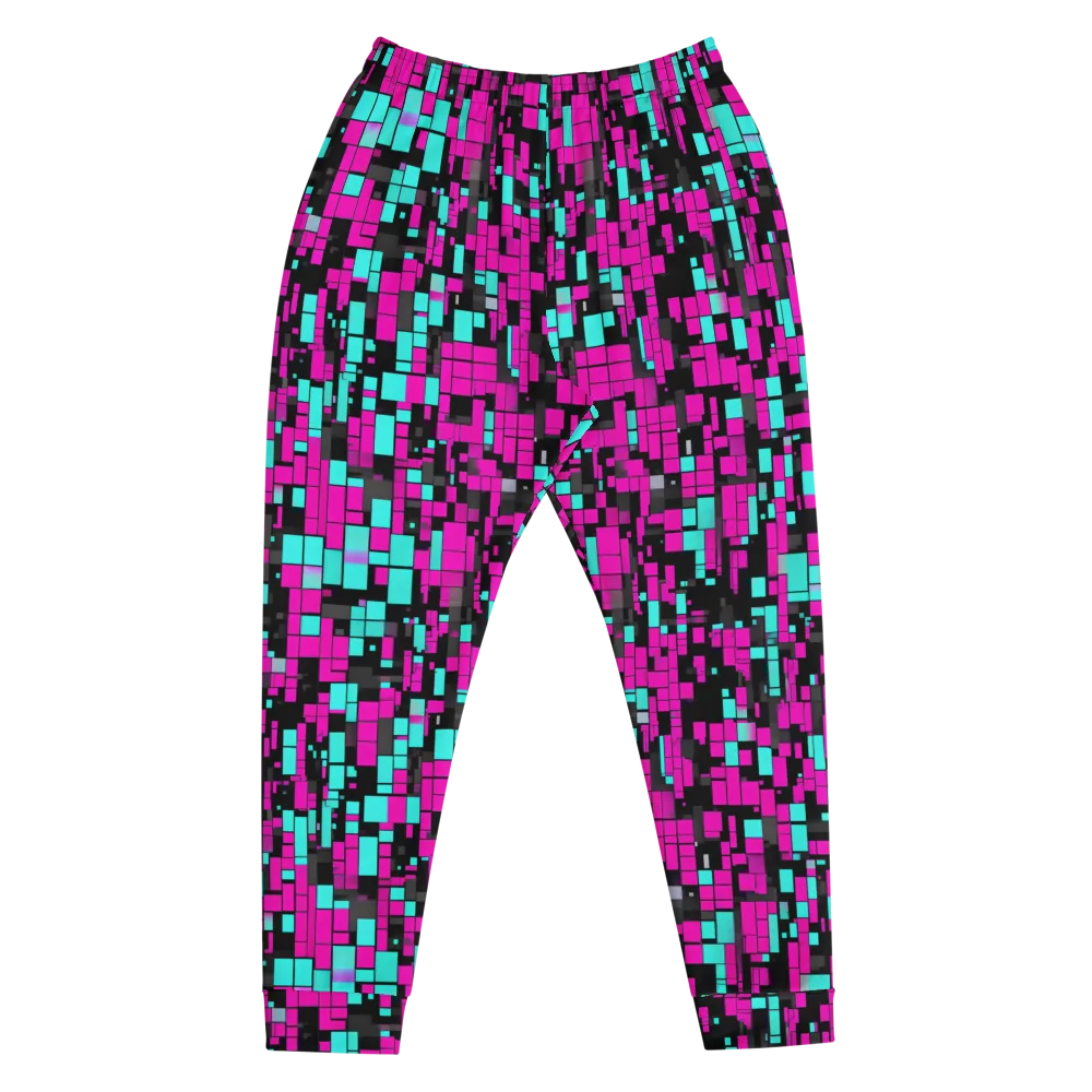 Voltage Mosaic on Men's Joggers — Front