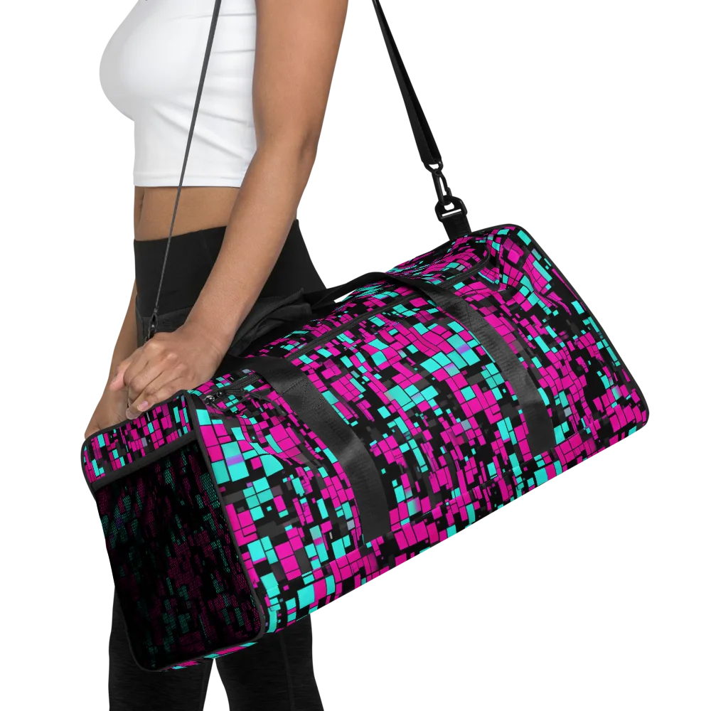 Voltage Mosaic on Duffle Bag — Front