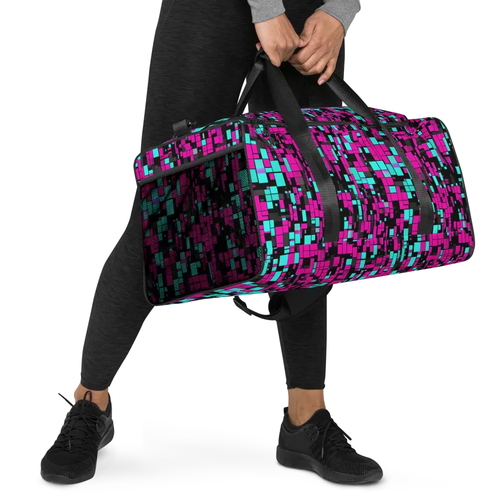 Voltage Mosaic on Duffle Bag — Right Front