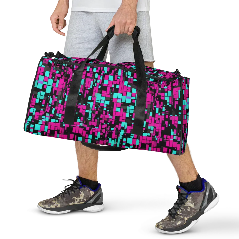 Voltage Mosaic on Duffle Bag — Front