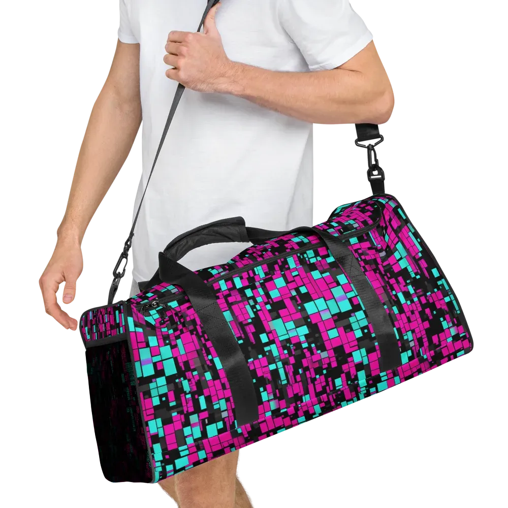 Voltage Mosaic on Duffle Bag — Right Front