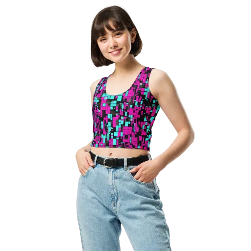 Voltage Mosaic on a Crop Top