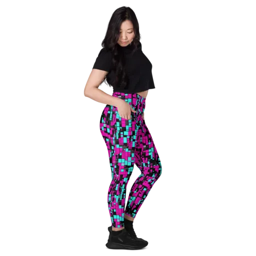 Voltage Mosaic on a Leggings with Pockets