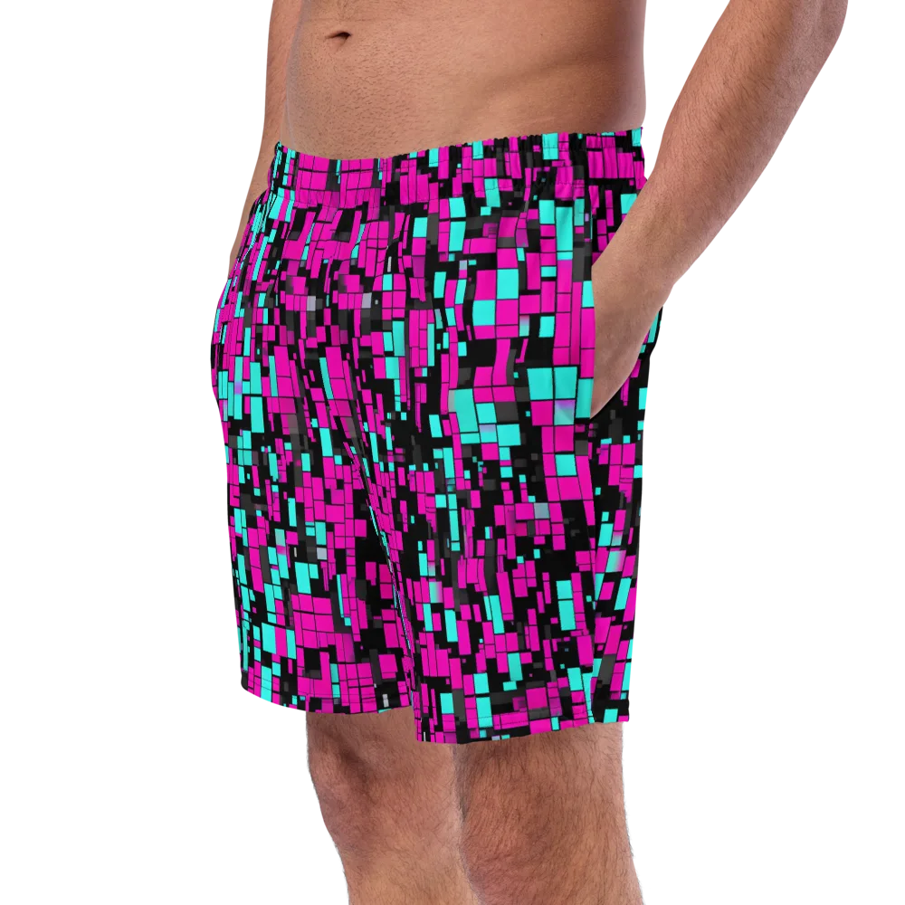 Voltage Mosaic on Swim Trunks — Left Front