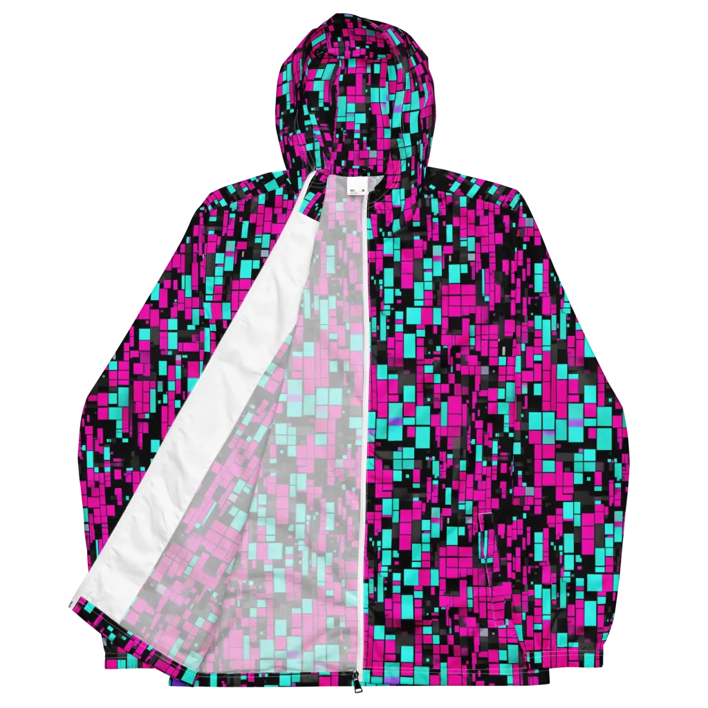 Voltage Mosaic on Men's Windbreaker — Front