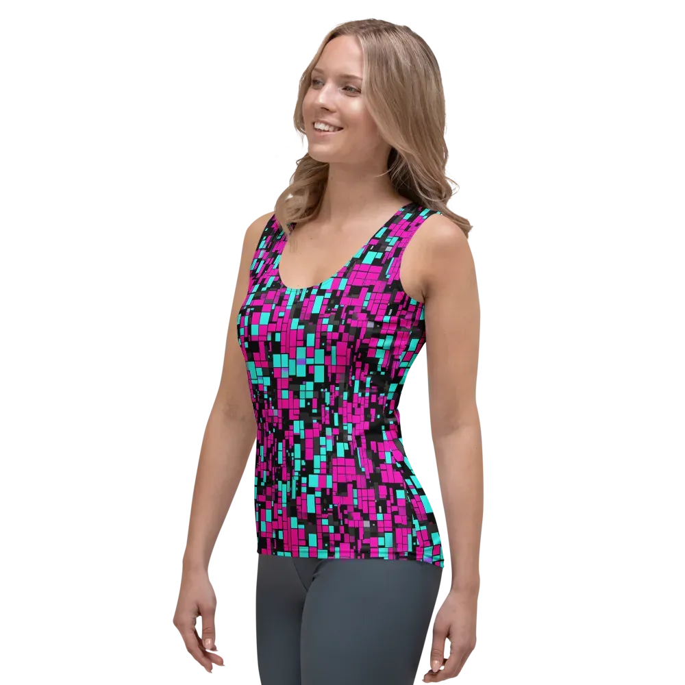 Voltage Mosaic on Women's Tank Top — Left Front