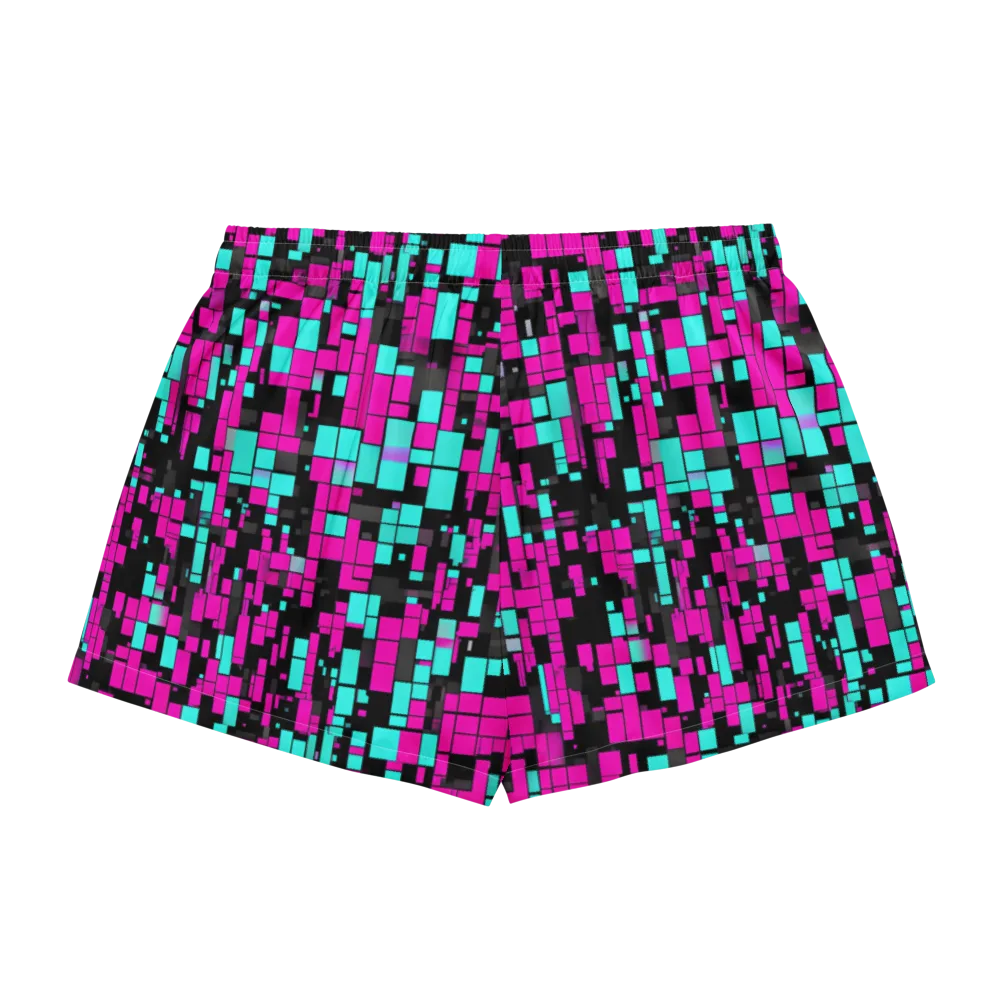 Voltage Mosaic on Women's Pajama Shorts — Back