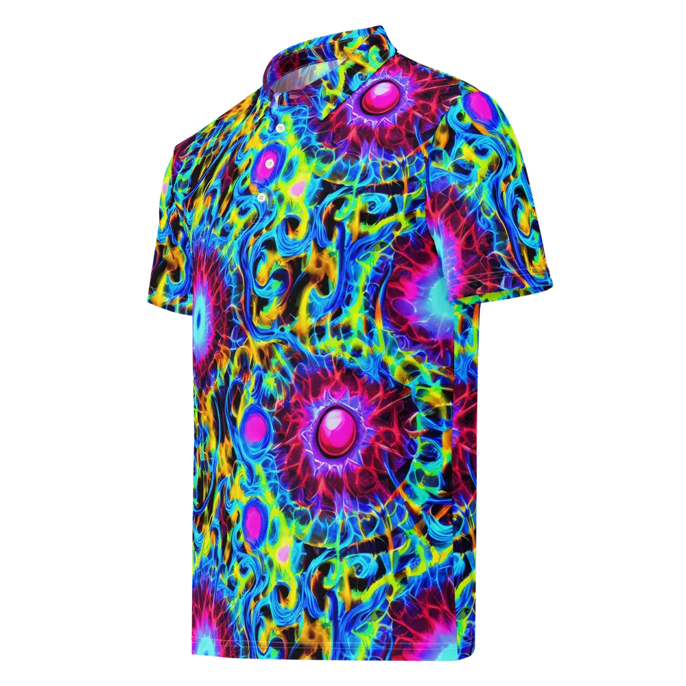 Neon Nectar on Men's Slim Fit Polo Shirt — Left Front