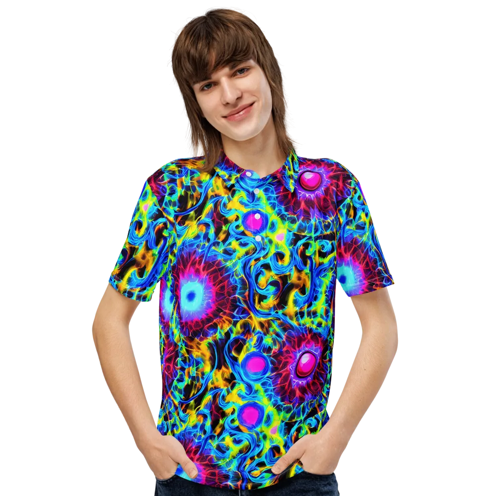Neon Nectar on Men's Slim Fit Polo Shirt — Front