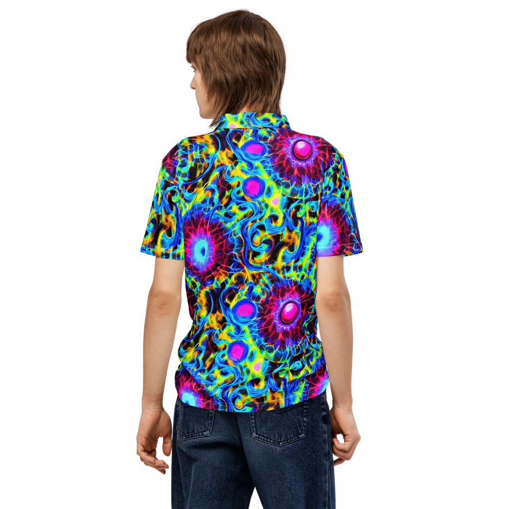 Neon Nectar on Men's Slim Fit Polo Shirt — Back