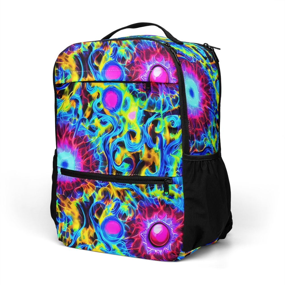 Neon Nectar on Utility Backpack — Left Front