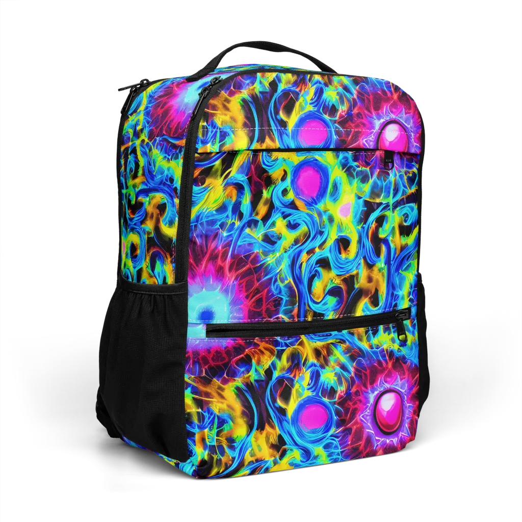 Neon Nectar on Utility Backpack — Right Front