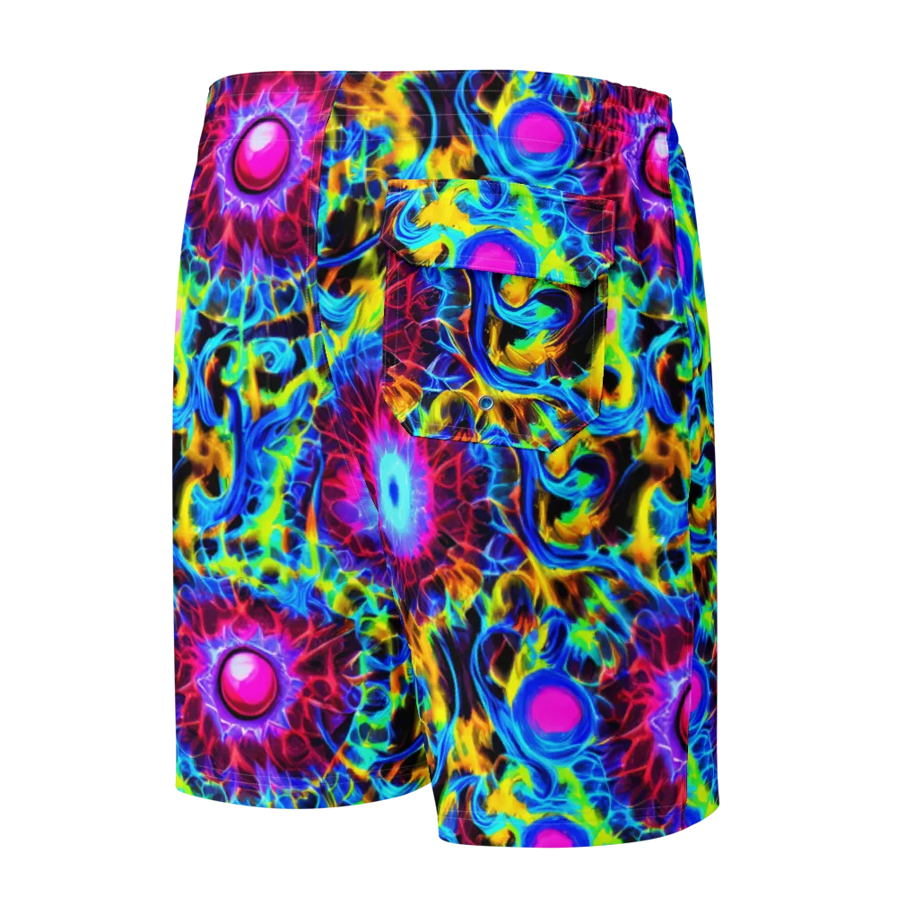 Neon Nectar on Men's Board Shorts — Back