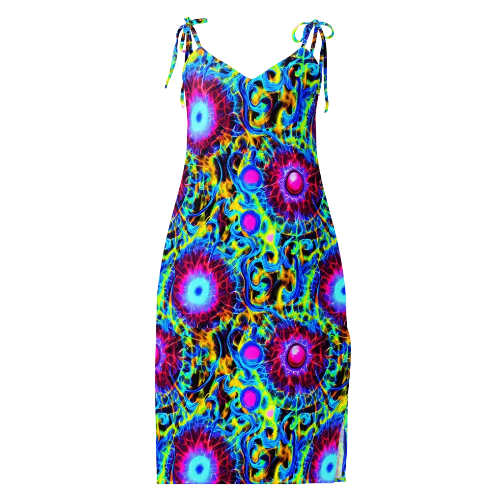 Neon Nectar on Slip Dress — Front