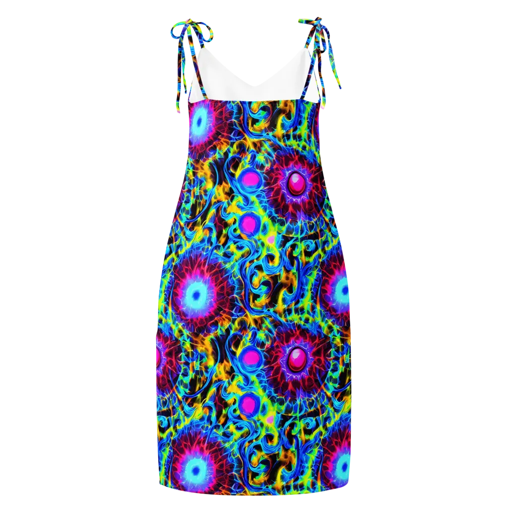 Neon Nectar on Slip Dress — Back