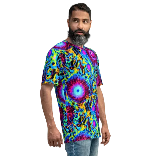 Neon Nectar on a Men's Crew Neck T-Shirt
