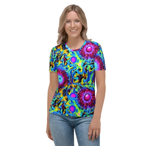 Neon Nectar on a Women's Crew Neck T-Shirt