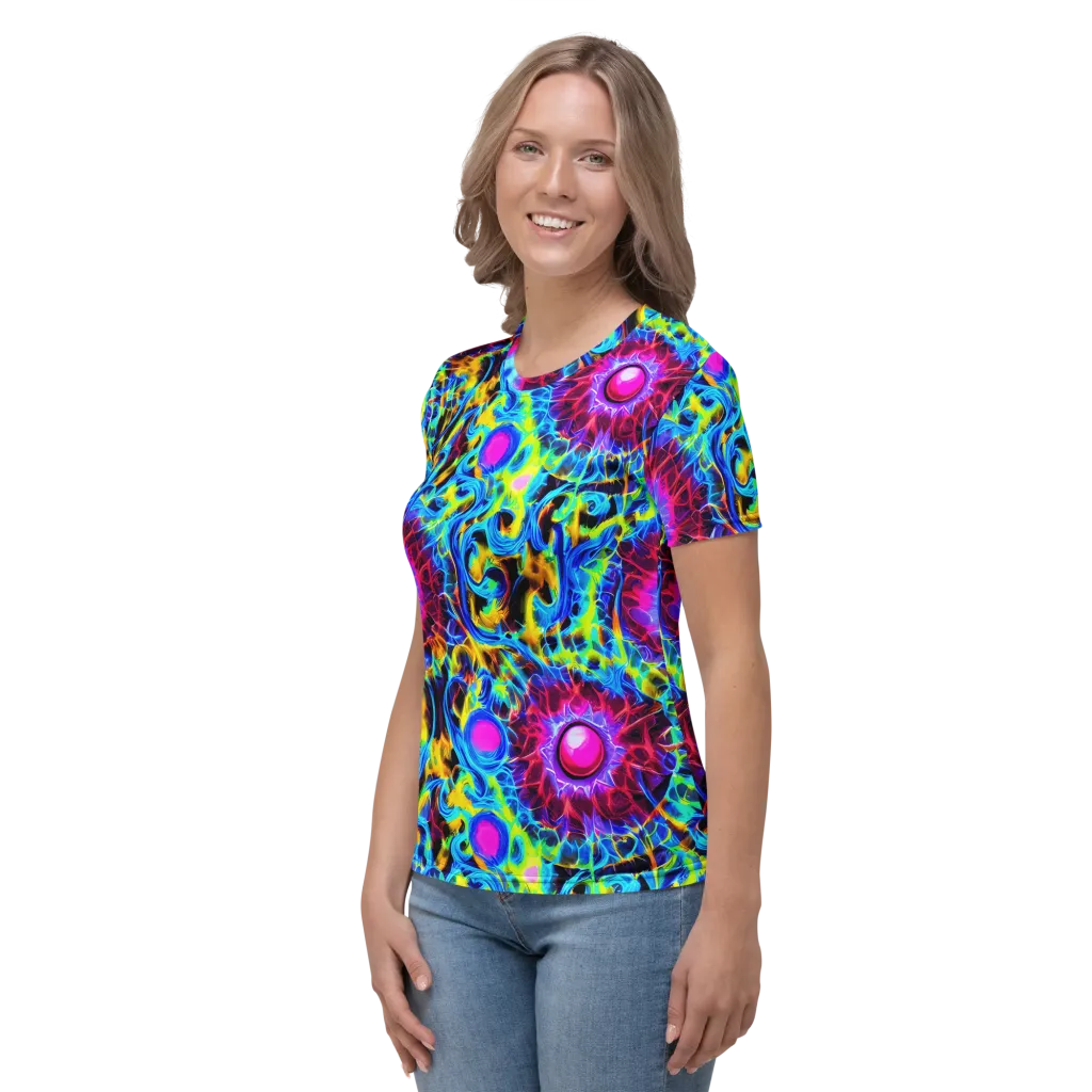 Neon Nectar on Women's Crew Neck T-Shirt — Left