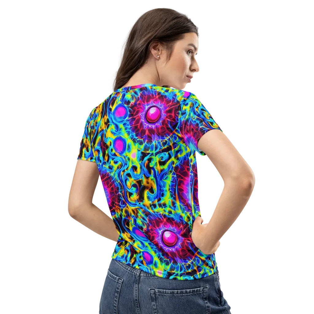 Neon Nectar on Women's Crew Neck T-Shirt — Back