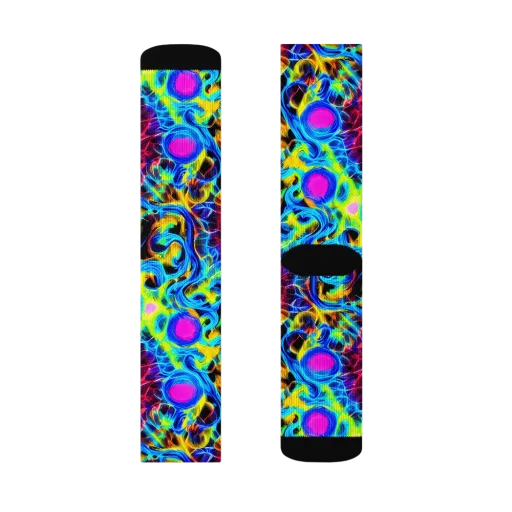 Neon Nectar on a Socks