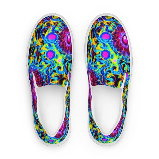 Neon Nectar on a Women's Slip-On Canvas Shoes