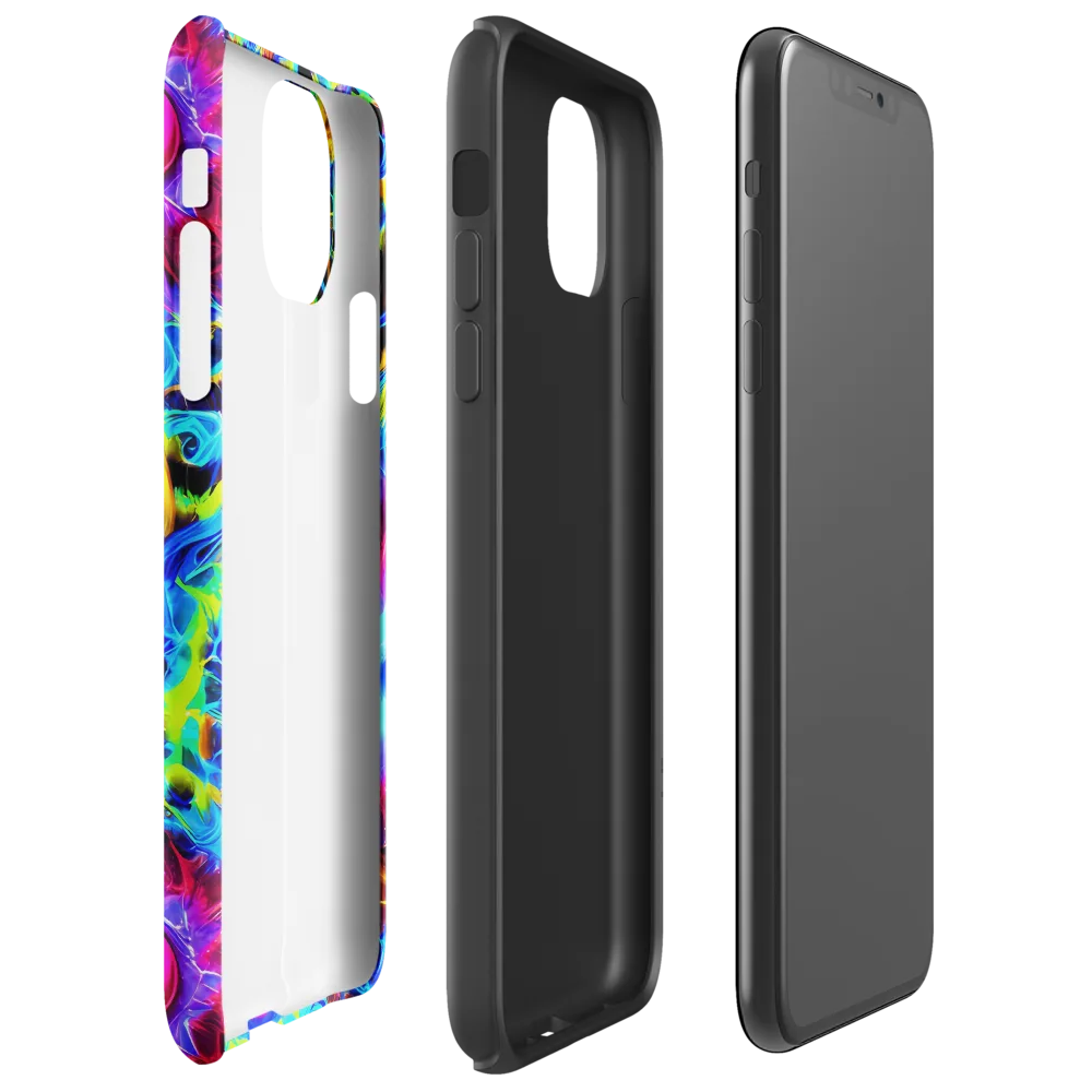 Neon Nectar on Tough Case for iPhone® — Right