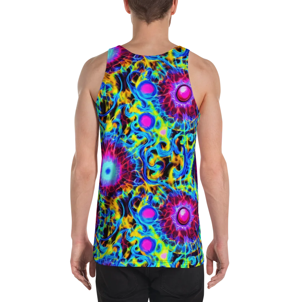 Neon Nectar on Men's Tank Top — Back