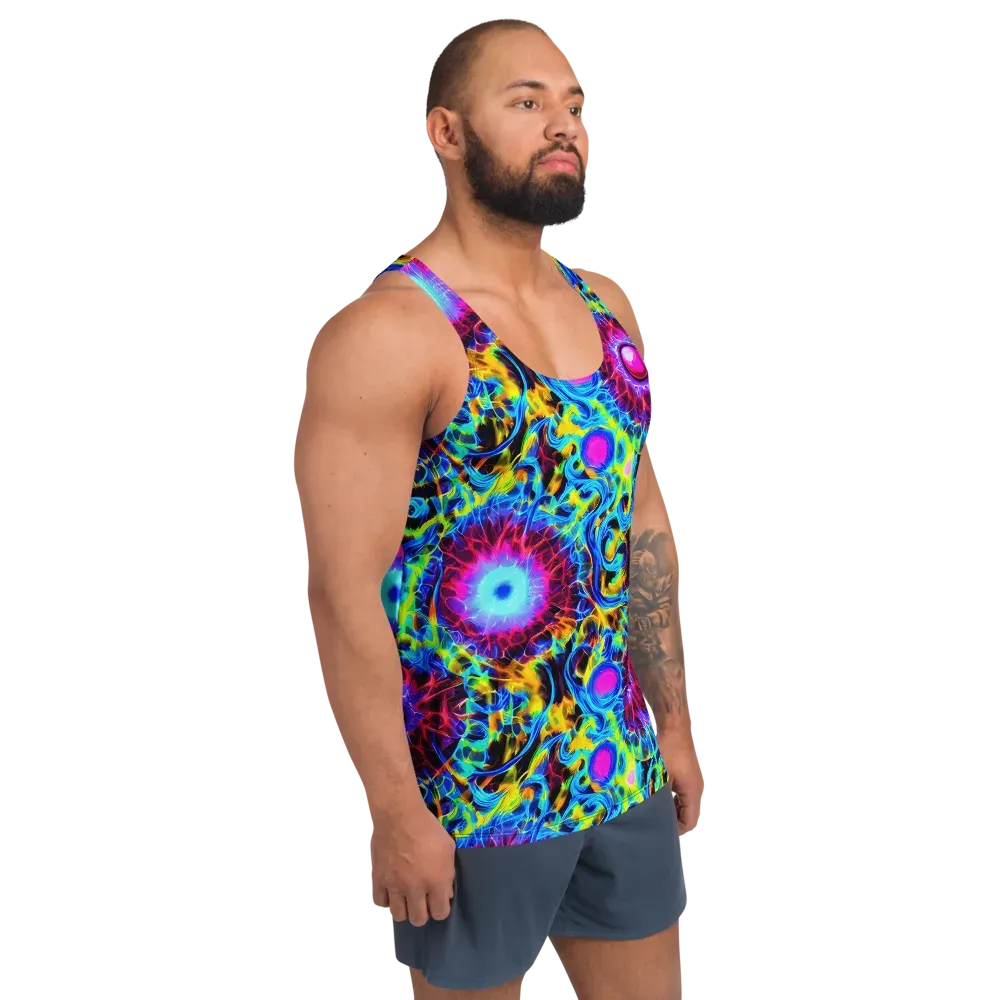 Neon Nectar on Men's Tank Top — Right Front
