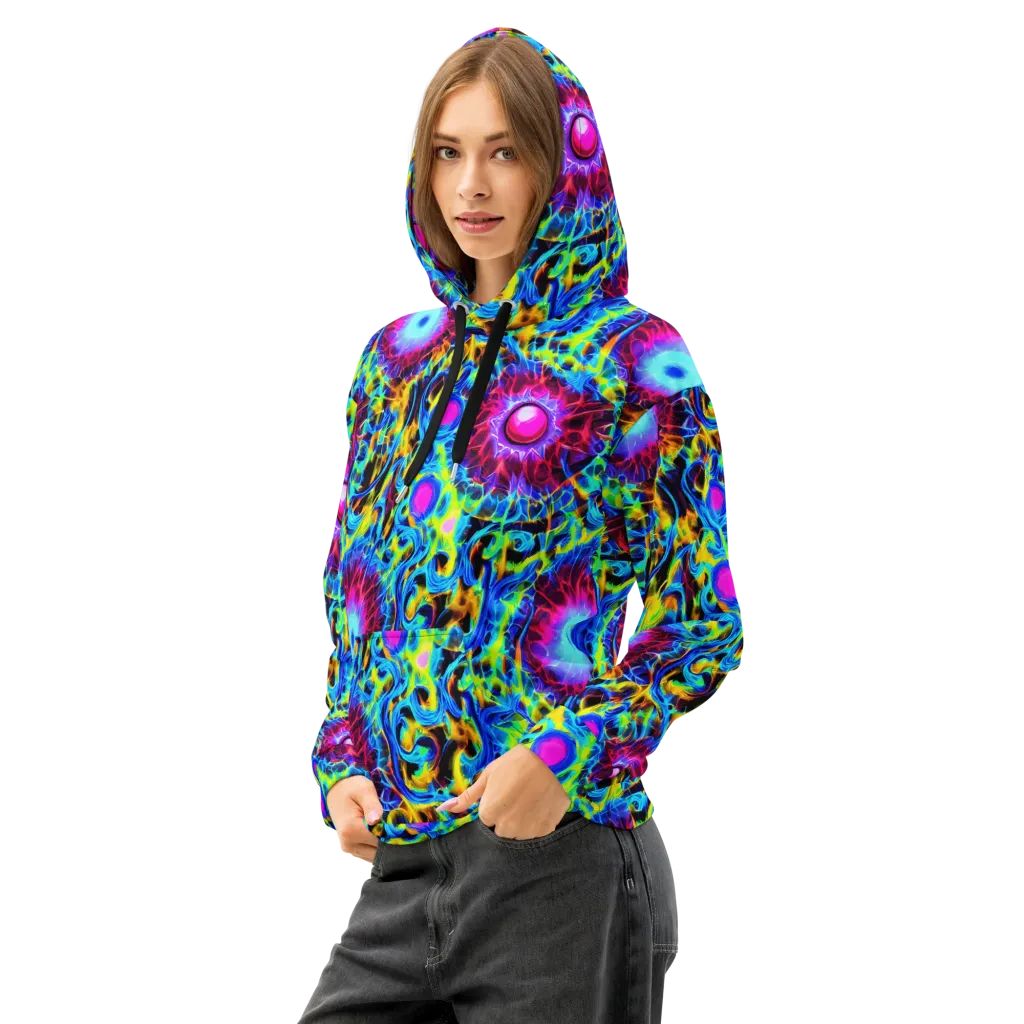 Neon Nectar on Cotton Hoodie — Left Front