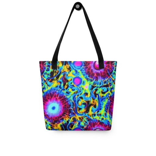 Neon Nectar on a Tote Bag