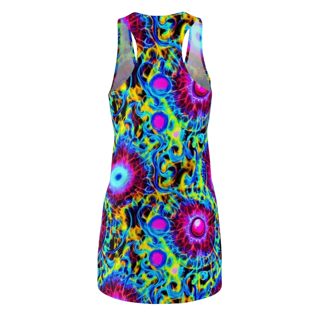 Neon Nectar on Racerback Dress — Back