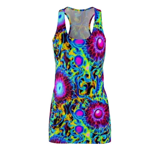 Neon Nectar on a Racerback Dress