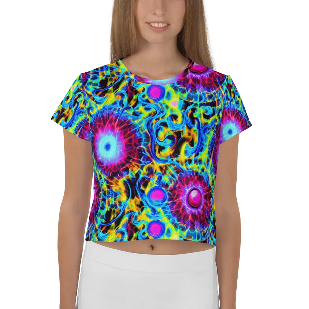 Neon Nectar on Crop Tee — Front