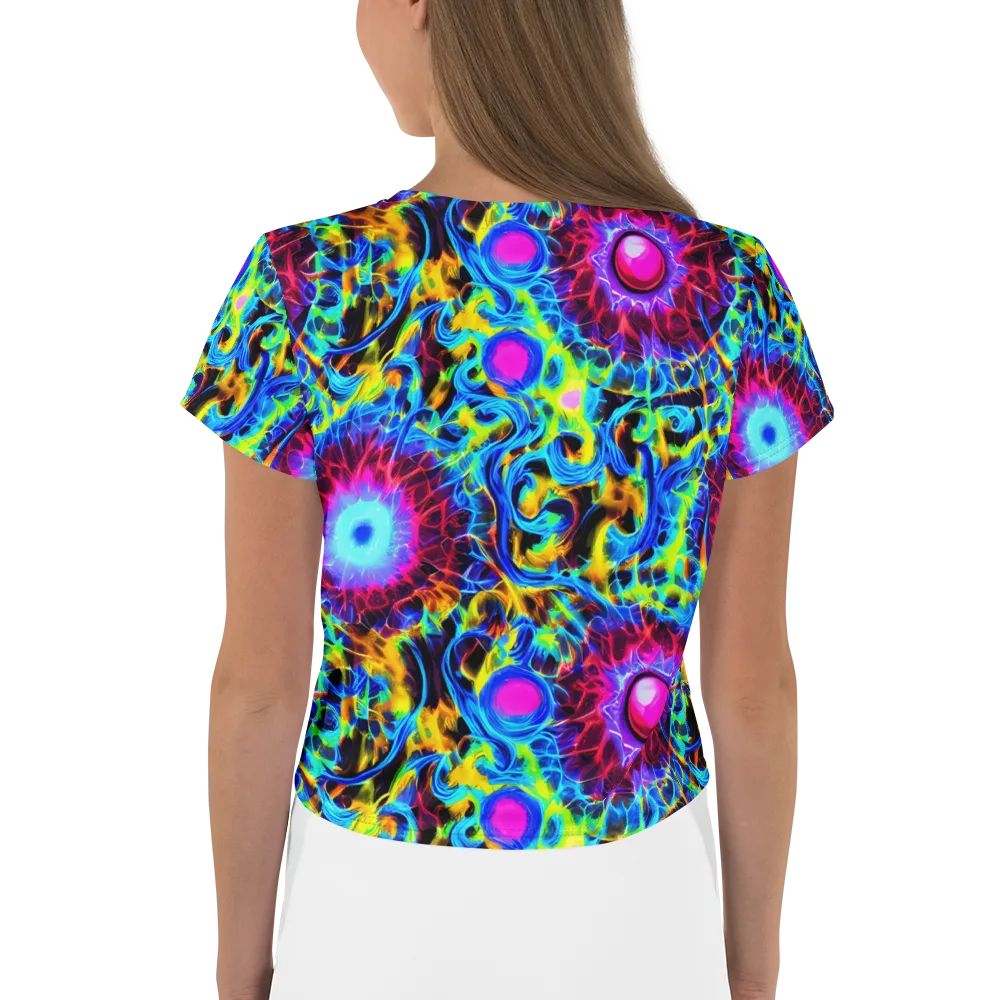 Neon Nectar on Crop Tee — Back