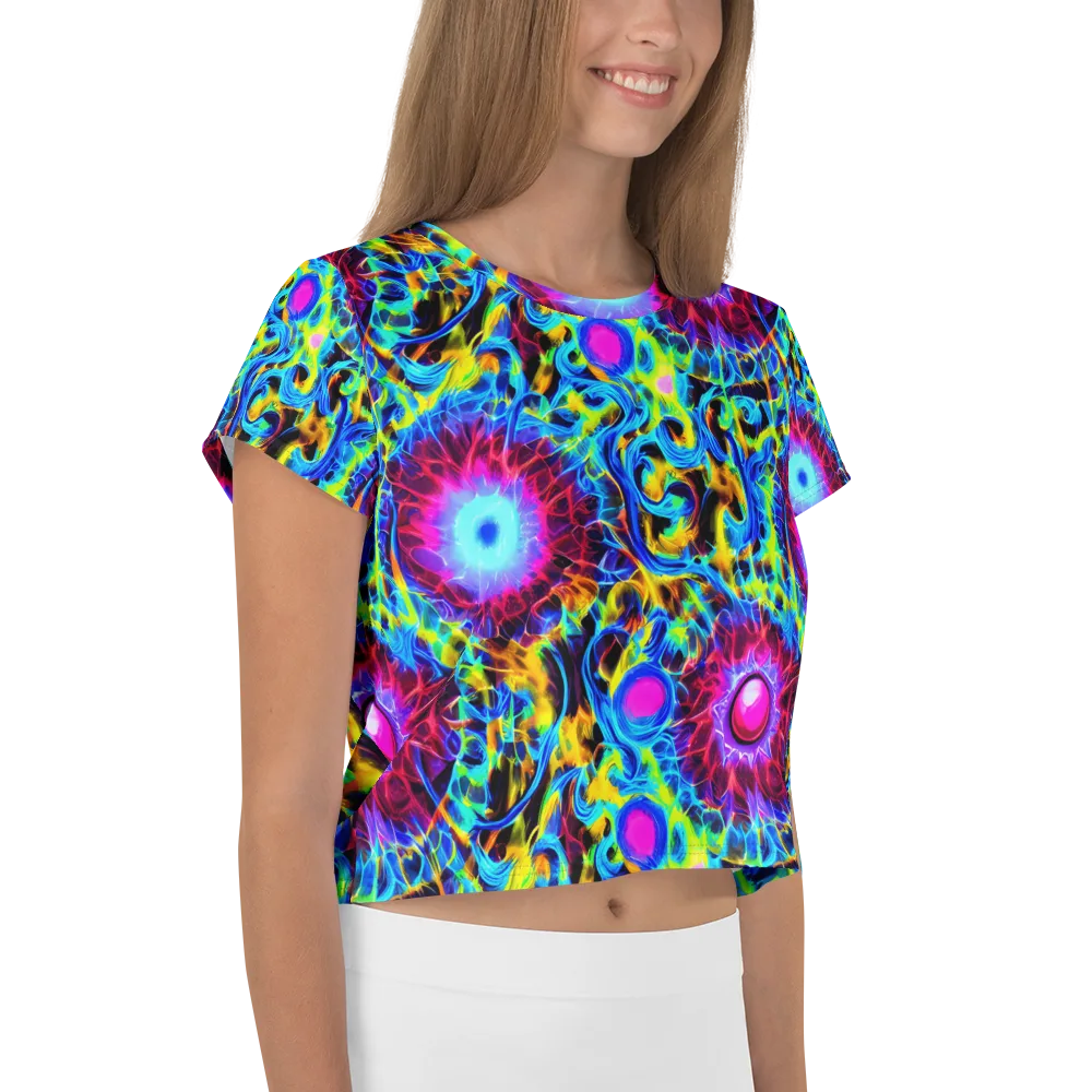 Neon Nectar on Crop Tee — Right