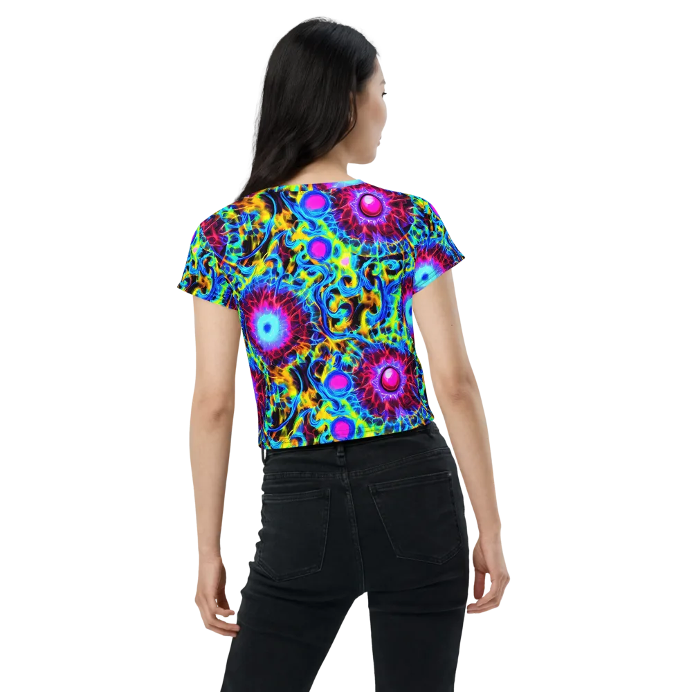 Neon Nectar on Crop Tee — Back