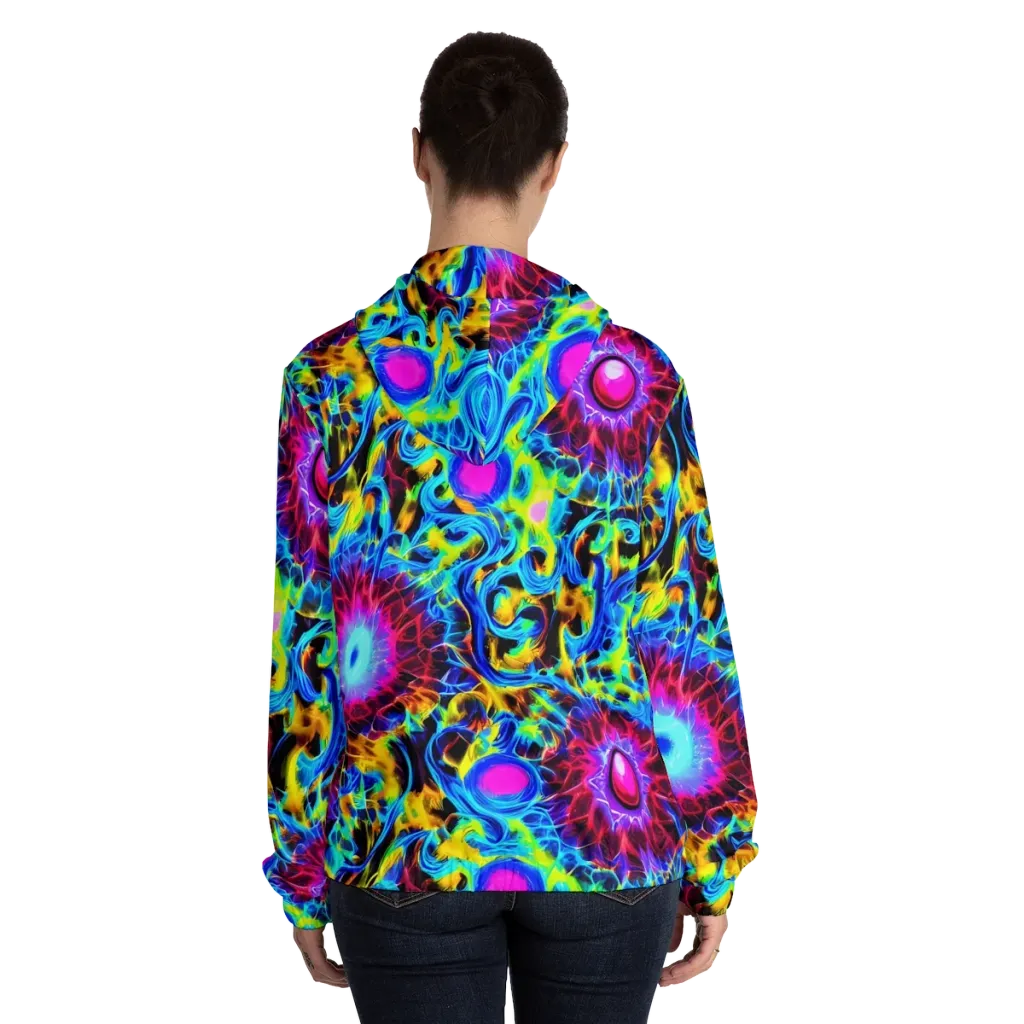Neon Nectar on Women's Full-Zip Hoodie — Back On Person