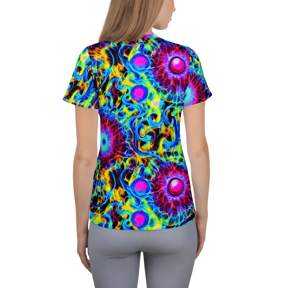 Neon Nectar on Women's Athletic T-Shirt — Back