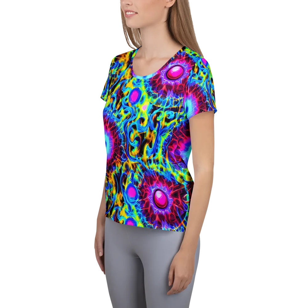 Neon Nectar on Women's Athletic T-Shirt — Left
