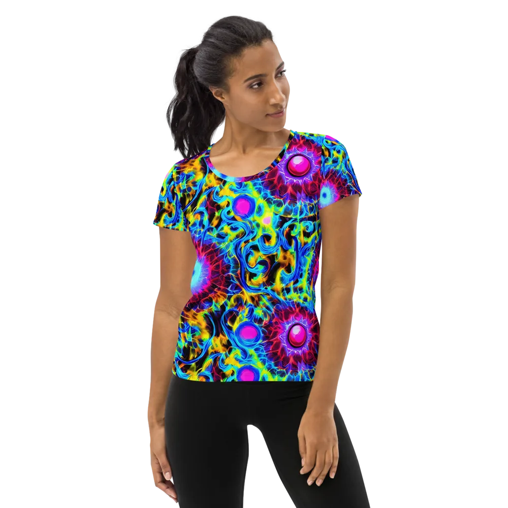 Neon Nectar on Women's Athletic T-Shirt — Front
