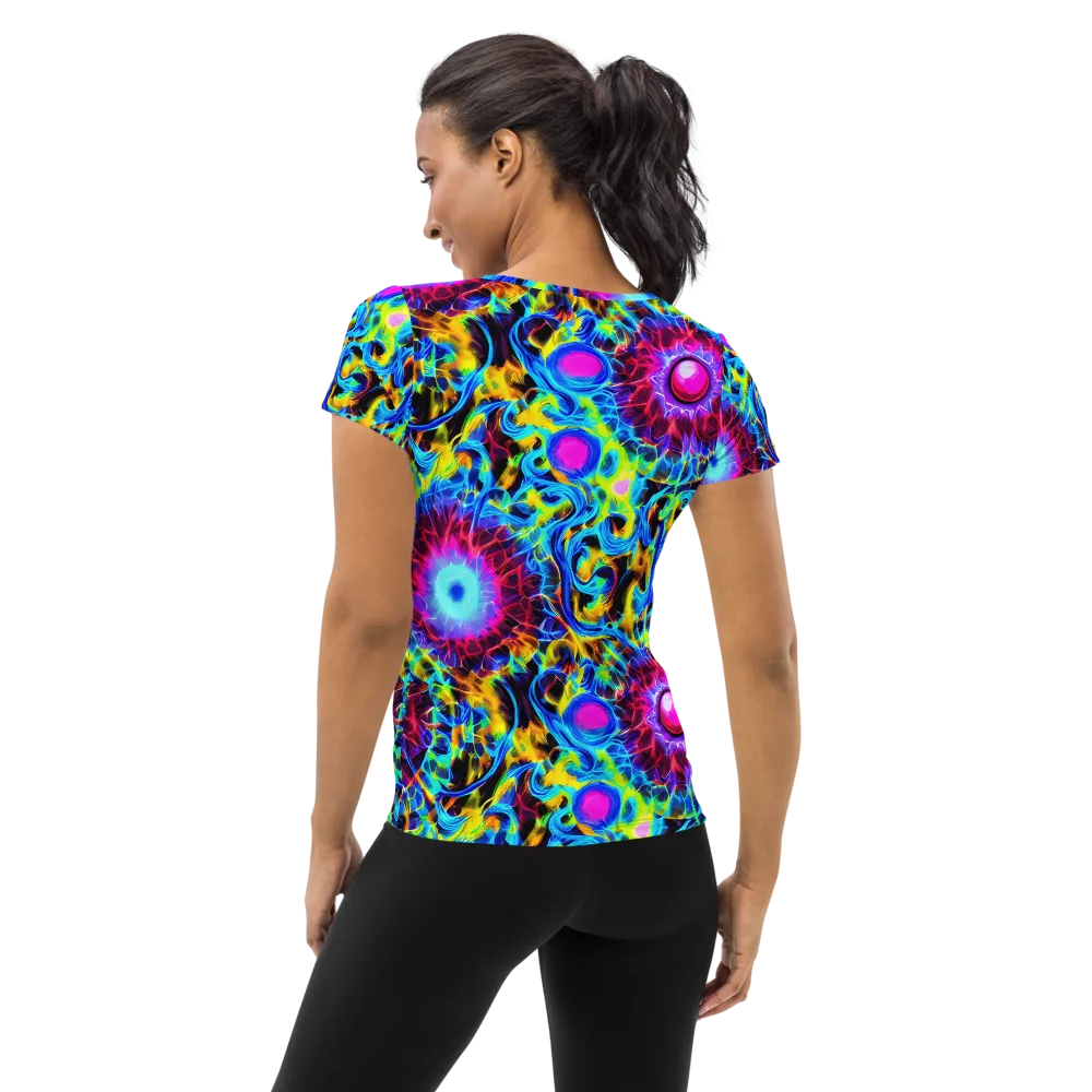 Neon Nectar on Women's Athletic T-Shirt — Back
