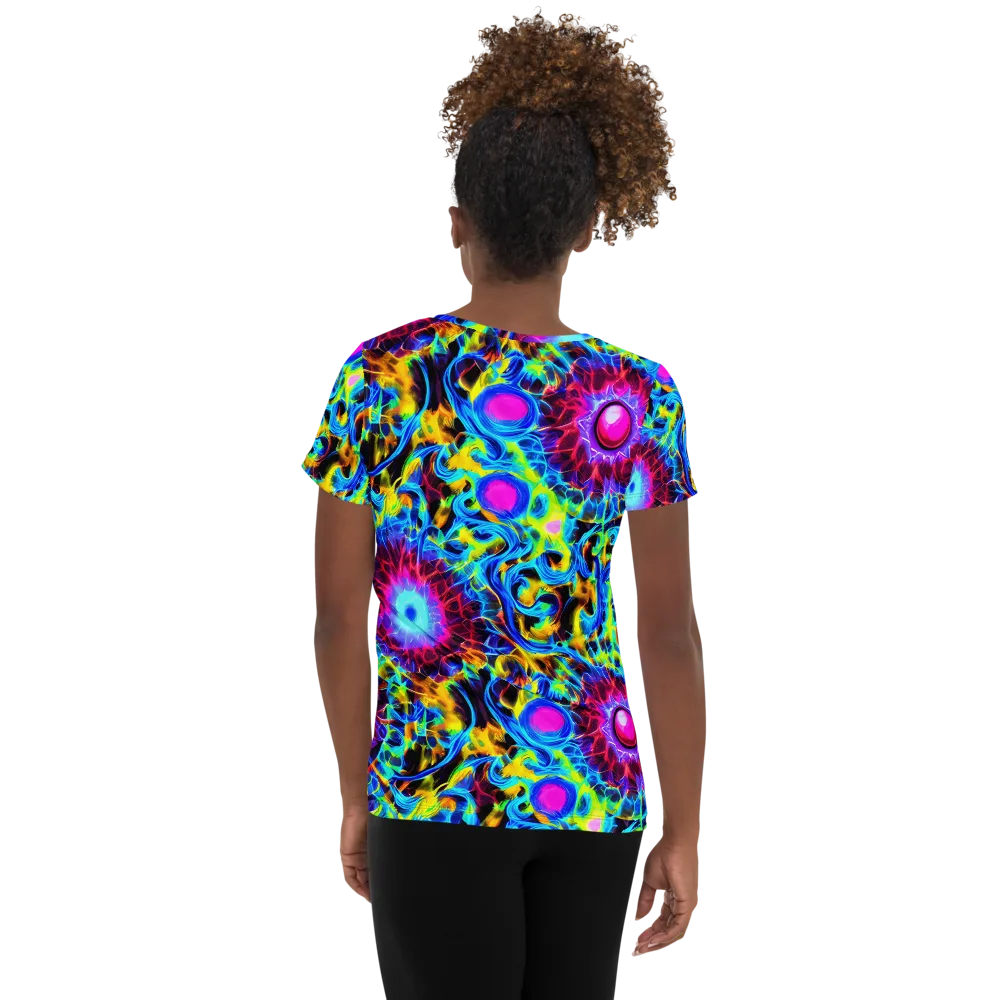 Neon Nectar on Women's Athletic T-Shirt — Back