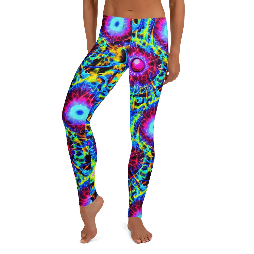 Neon Nectar on Leggings — Front