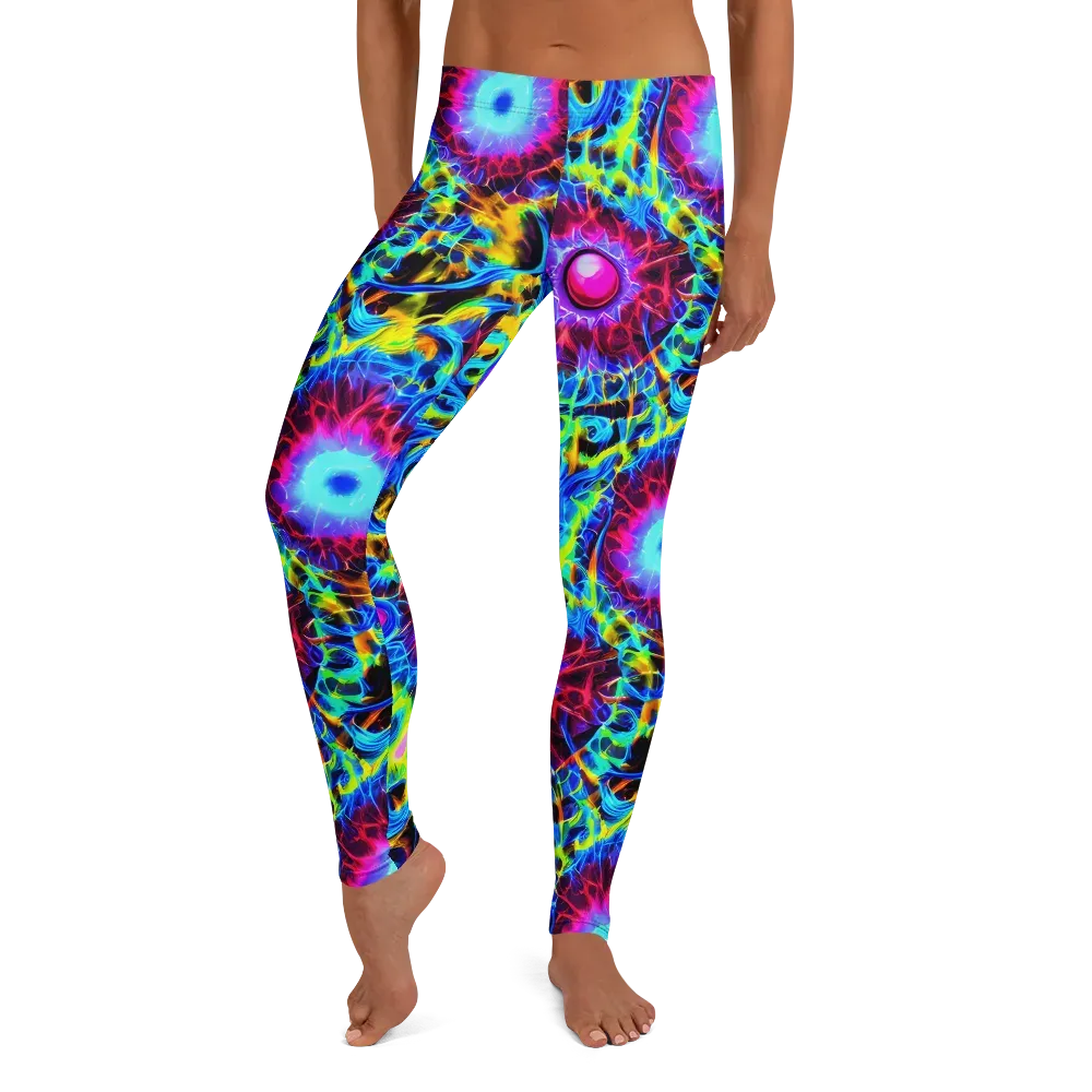 Neon Nectar on Leggings — Front