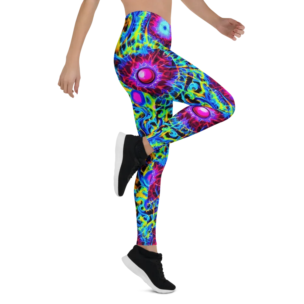 Neon Nectar on Leggings — Right