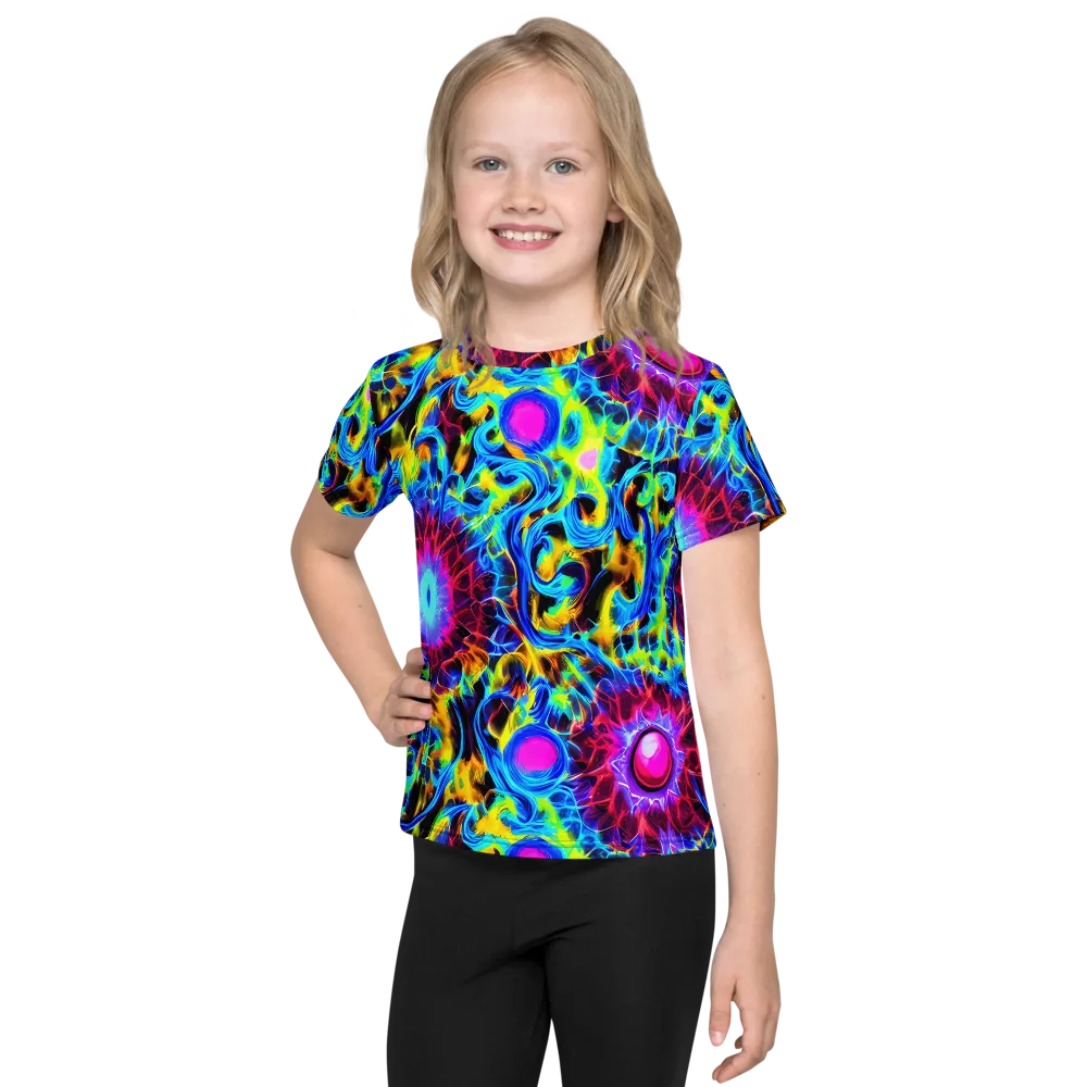 Neon Nectar on Kids Crew Neck T-Shirt — Front