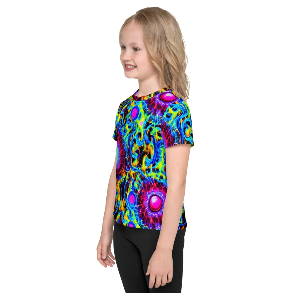 Neon Nectar on Kids Crew Neck T-Shirt — Left