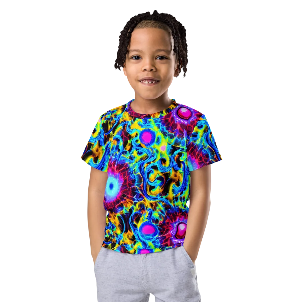 Neon Nectar on Kids Crew Neck T-Shirt — Front