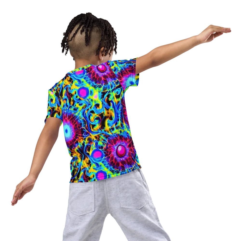 Neon Nectar on Kids Crew Neck T-Shirt — Back